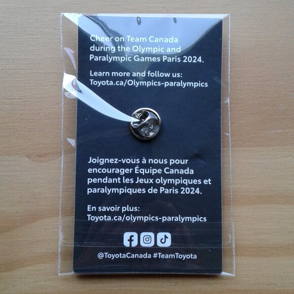 Paris 2024 Team Canada Olympic Games Toyota Collectible Pin - Picture 2 of 3